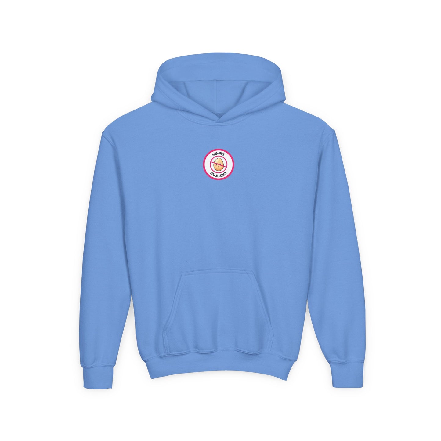 Egg Allergy Pink Logo Youth Hoodie