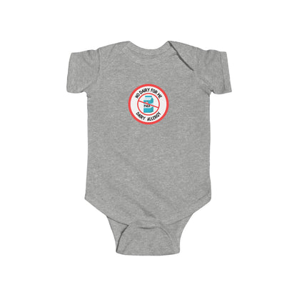 Dairy Allergy Red Logo Short Sleeve Onesie