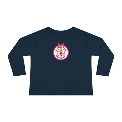 Peanut Allergy Pink Logo Toddler Long Sleeve