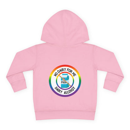 Dairy Allergy Rainbow Logo Toddler Hoodie