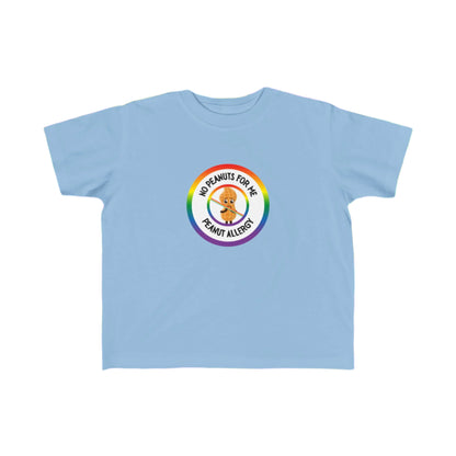 Peanut Allergy Rainbow Logo Toddler Tee