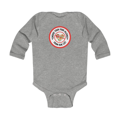 Other Food Allergies Red Logo Long Sleeve Onesie