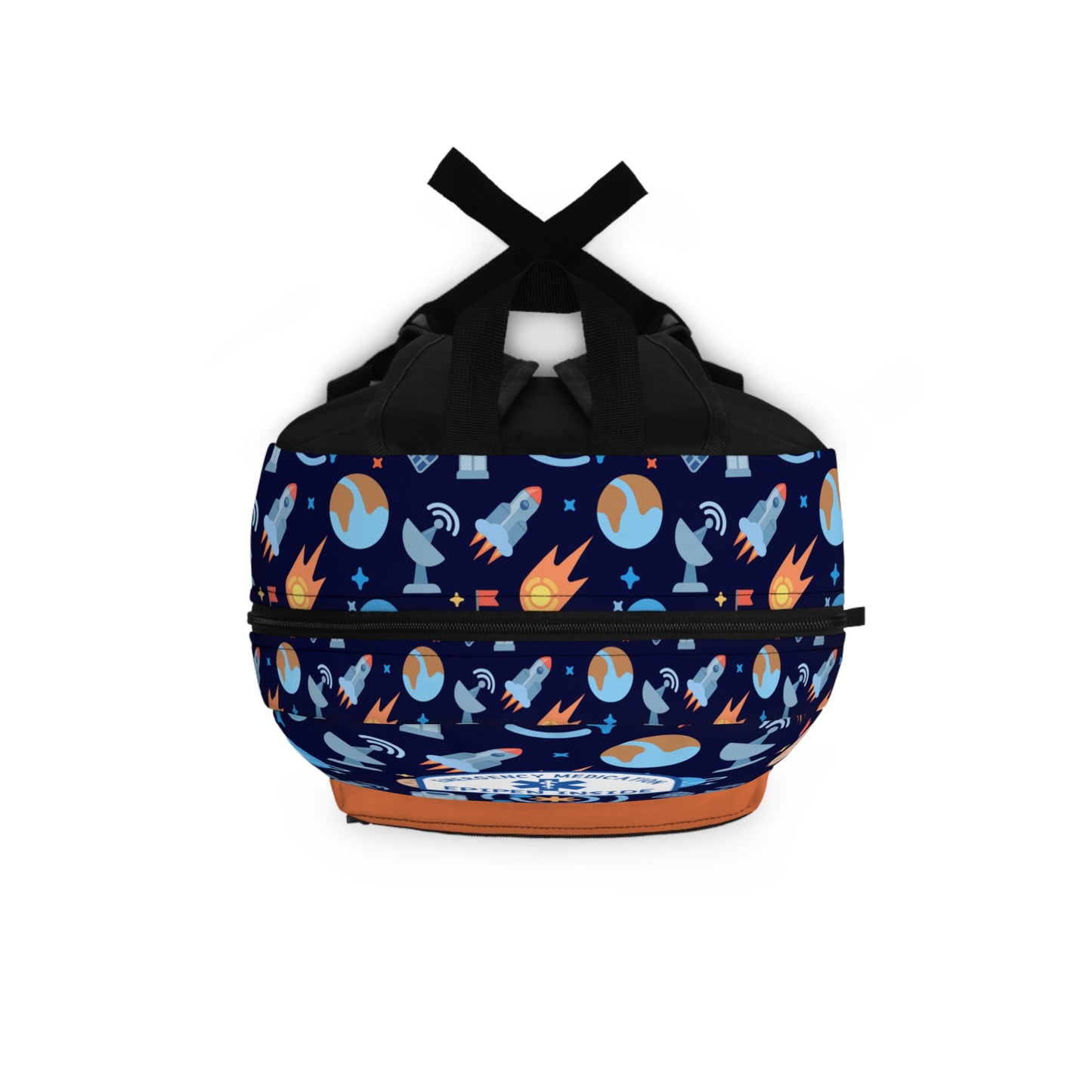 Blue and Orange Space Food Allergy Backpack