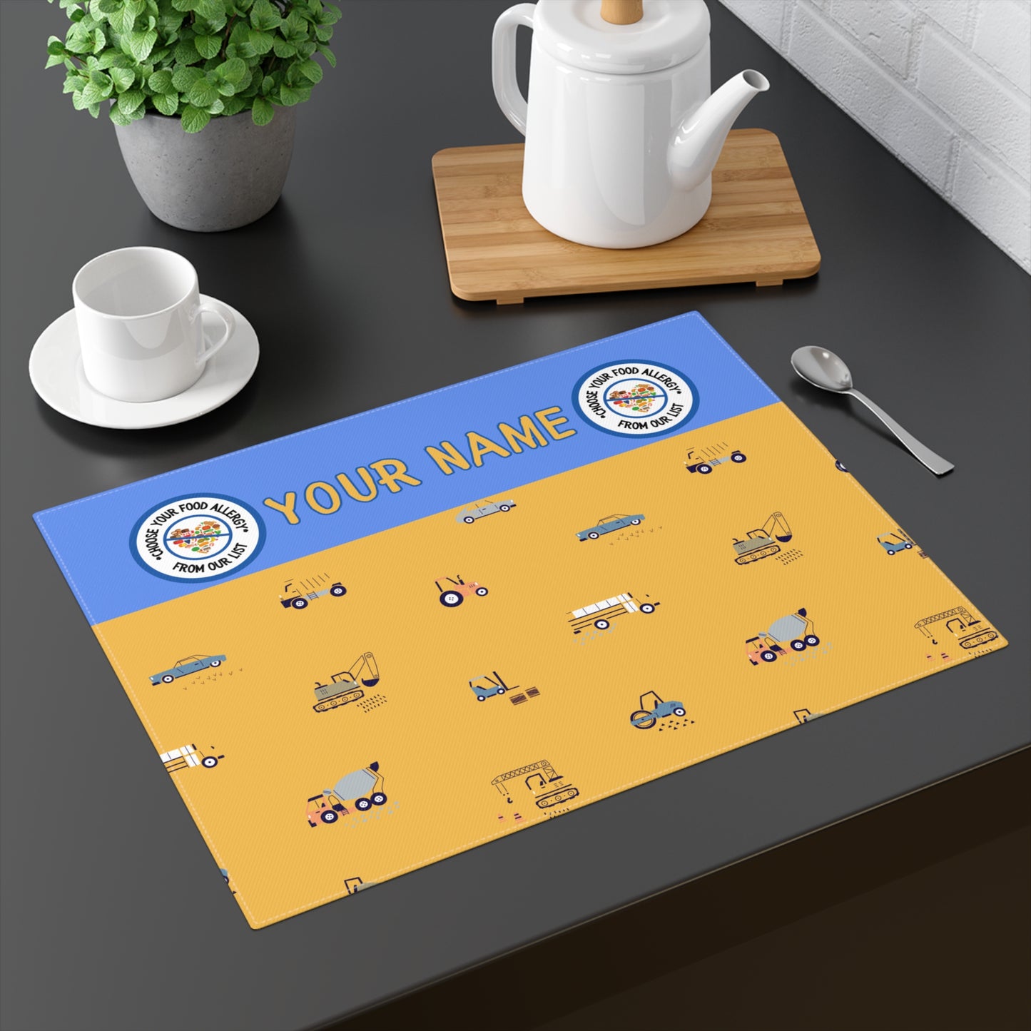 Trucks Placemat, 1 pc