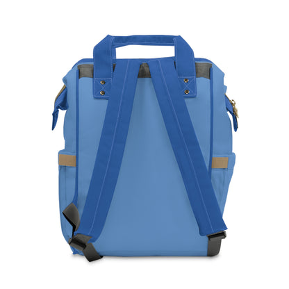 Blue Striped Diaper Backpack