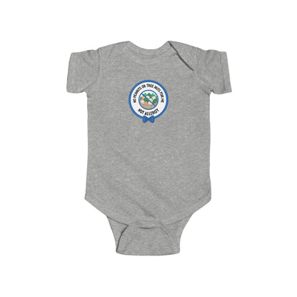 Nut Allergy Blue Logo Short Sleeve Onesie