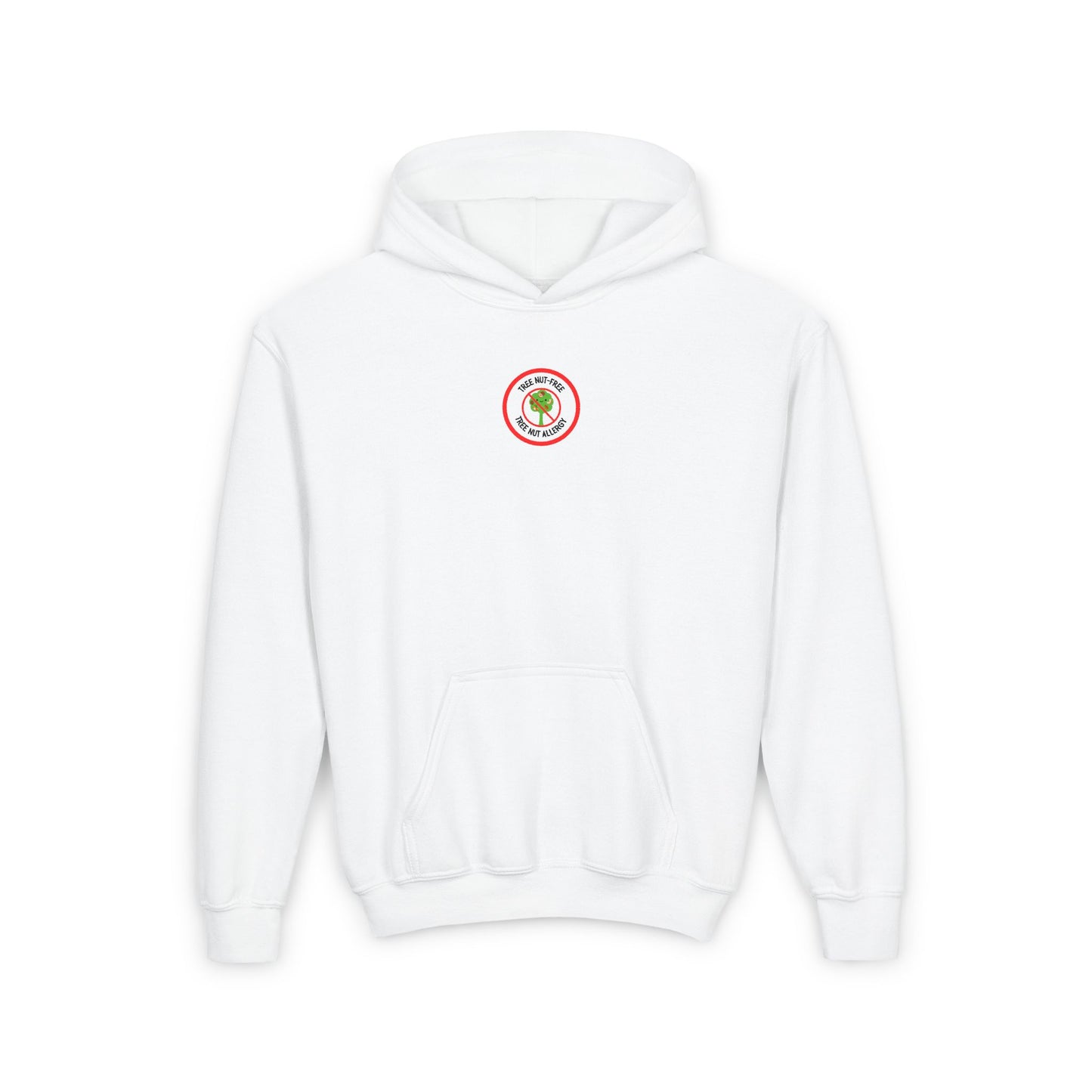 Tree Nut Allergy Red Logo Youth Hoodie
