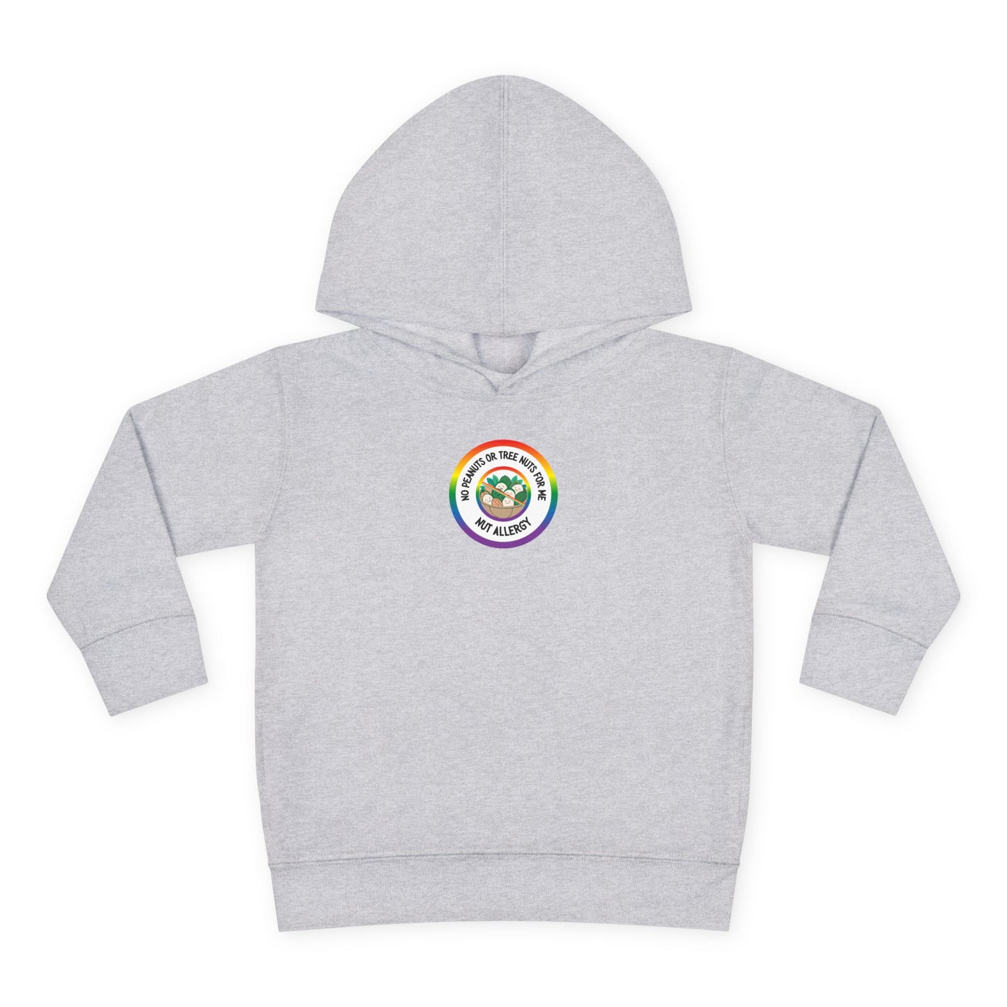 Nut Allergy Rainbow Logo Toddler Hoodie