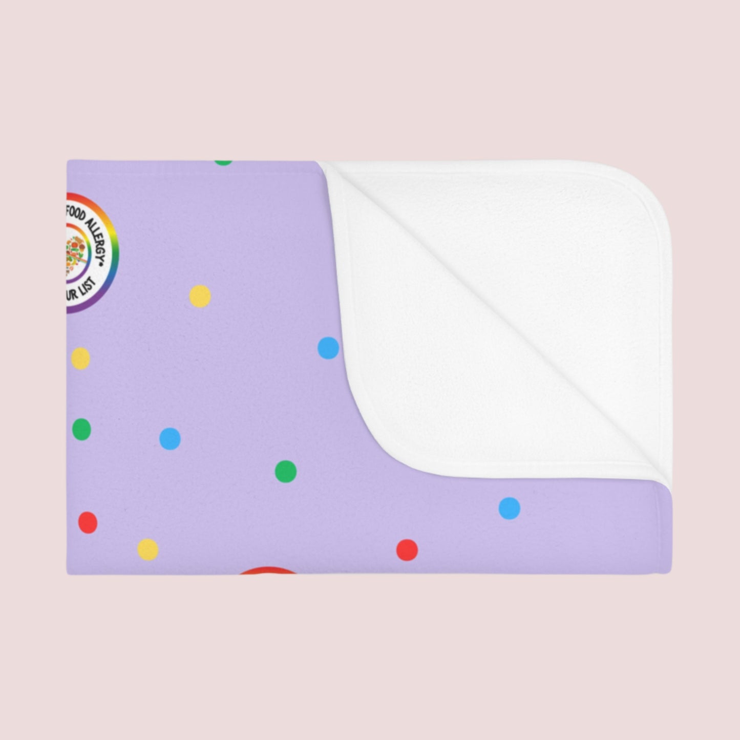 Purple Polkadot Baby Blanket
