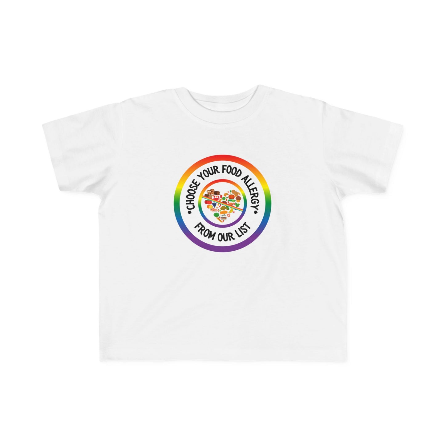 Other Food Allergies Rainbow Logo Toddler Tee