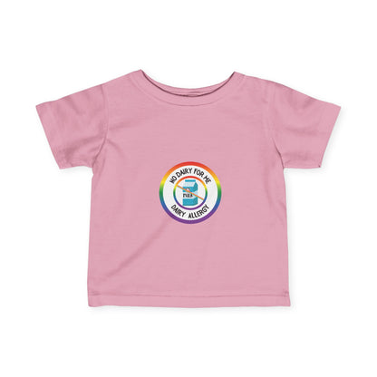 Dairy Allergy Rainbow Logo Baby Tee