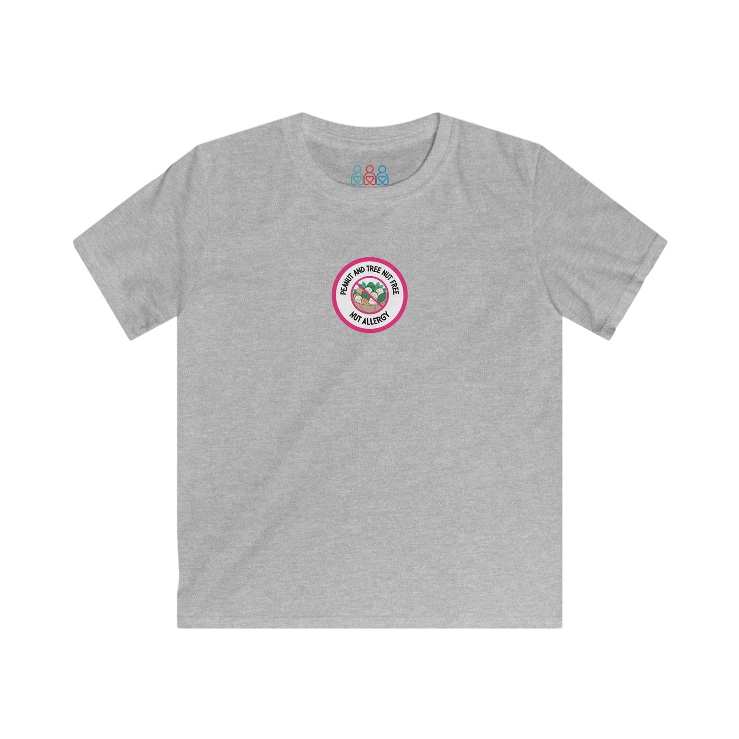 Nut Allergy Pink Logo Youth Tee