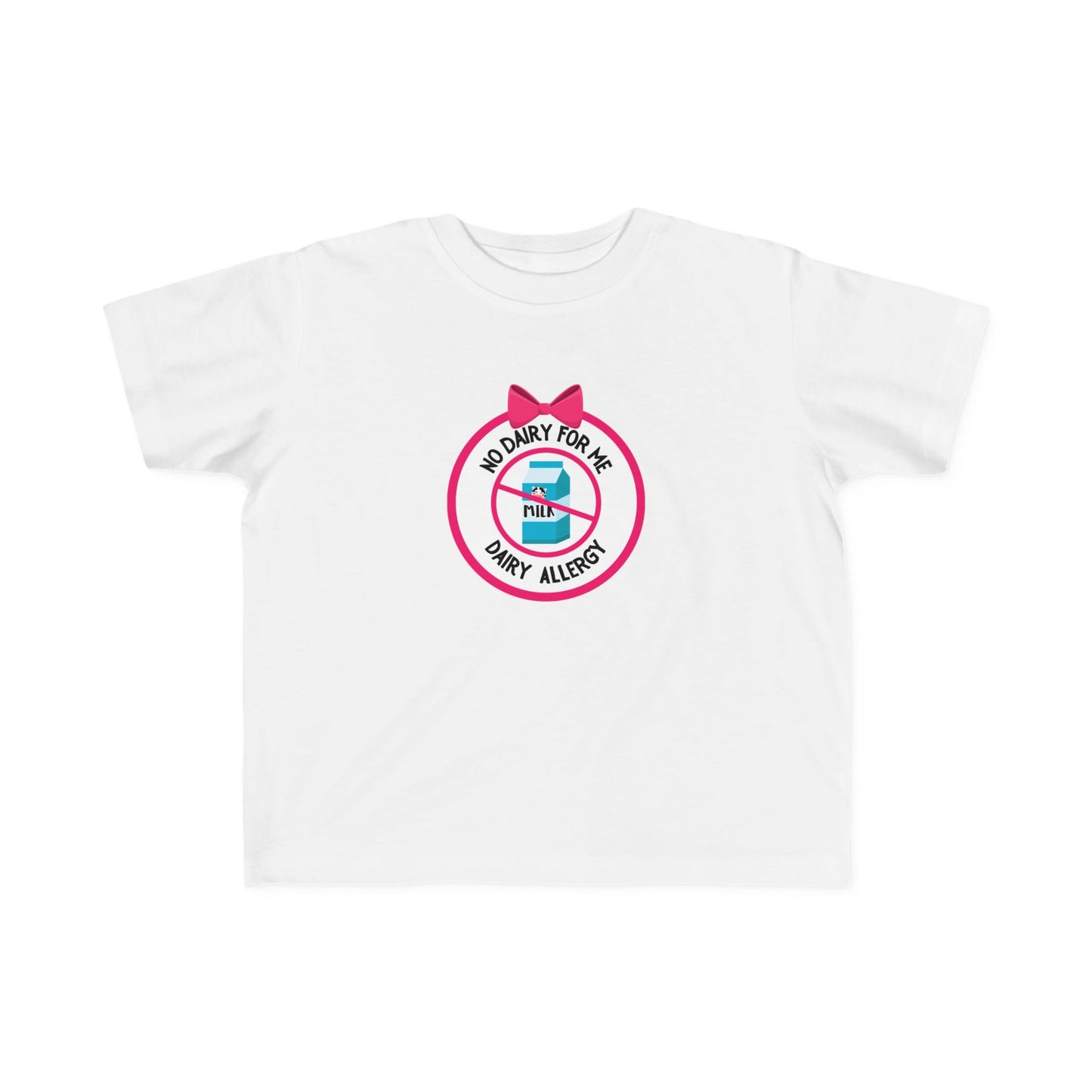 Dairy Allergy Pink Logo Toddler Tee