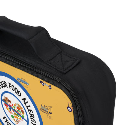 Yellow Trucks Food Allergy Lunchbox