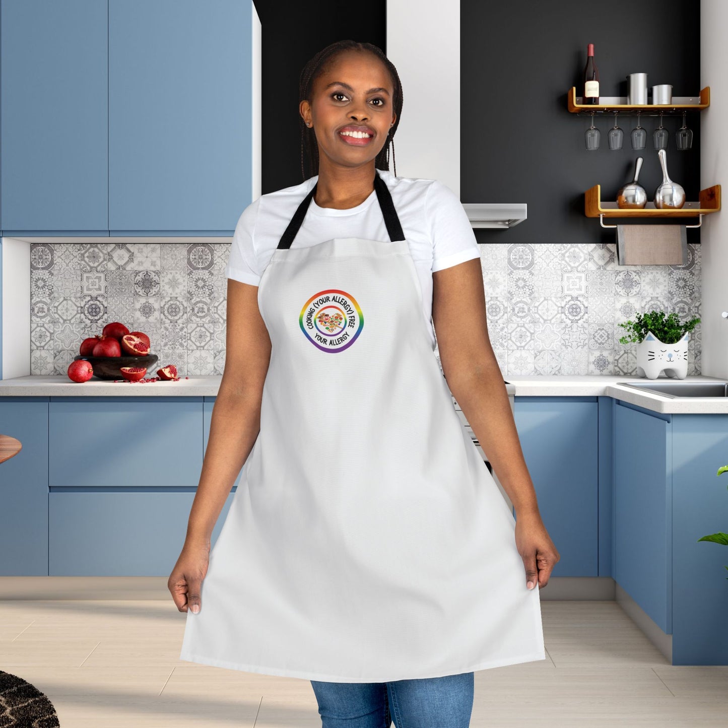 Rainbow Logo Food Allergy Apron