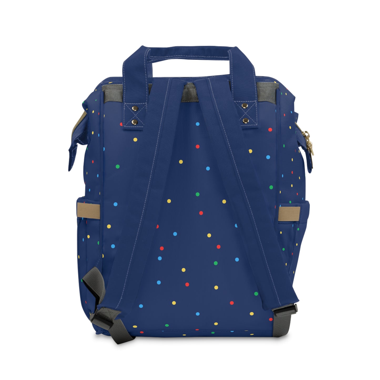 Blue Polka Dot Diaper Backpack