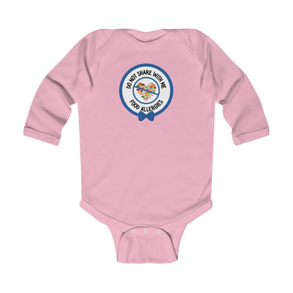 Multiple Allergies Blue Logo Long Sleeve Onesie