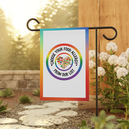 Rainbow Logo Garden Flag