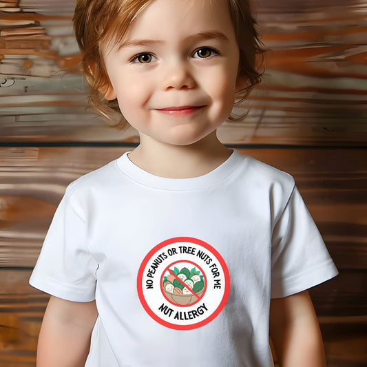 Nut Allergy Red Logo Toddler Tee