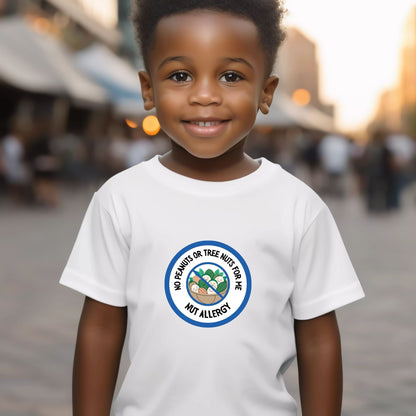 Nut Allergy Blue Logo Toddler Tee