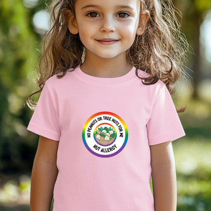Nut Allergy Rainbow Logo Toddler Tee