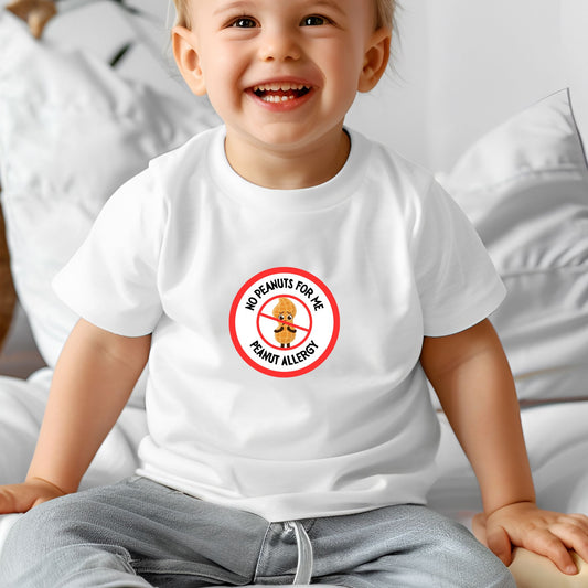 Peanut Allergy Red Logo Baby Tee