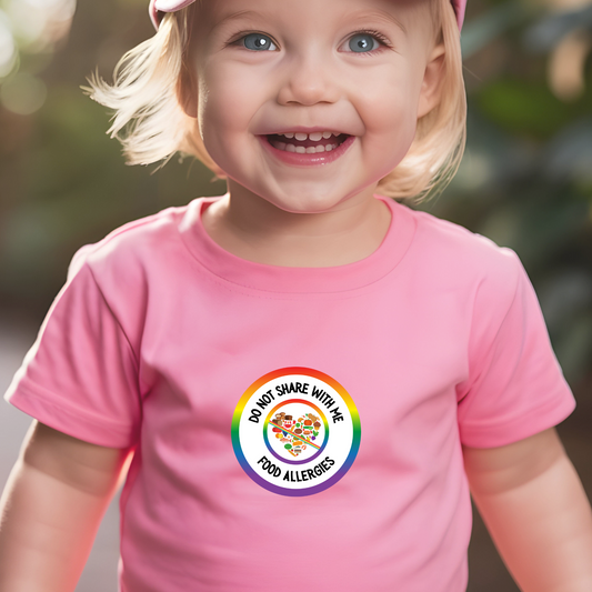 Multiple Allergies Rainbow Logo Baby Tee