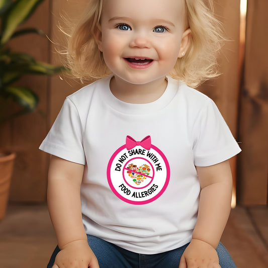 Multiple Allergies Pink Logo Baby Tee
