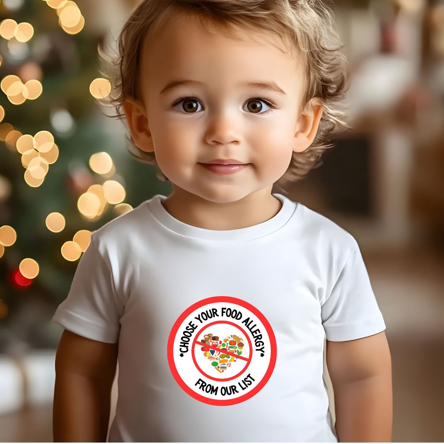 Other Food Allergies Red Logo Baby Tee