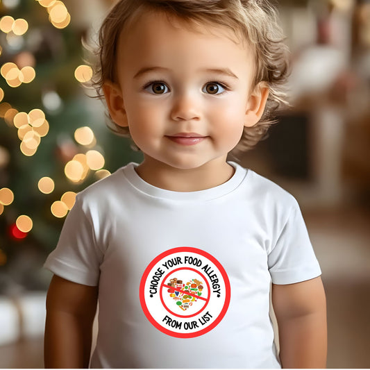 Other Food Allergies Red Logo Baby Tee