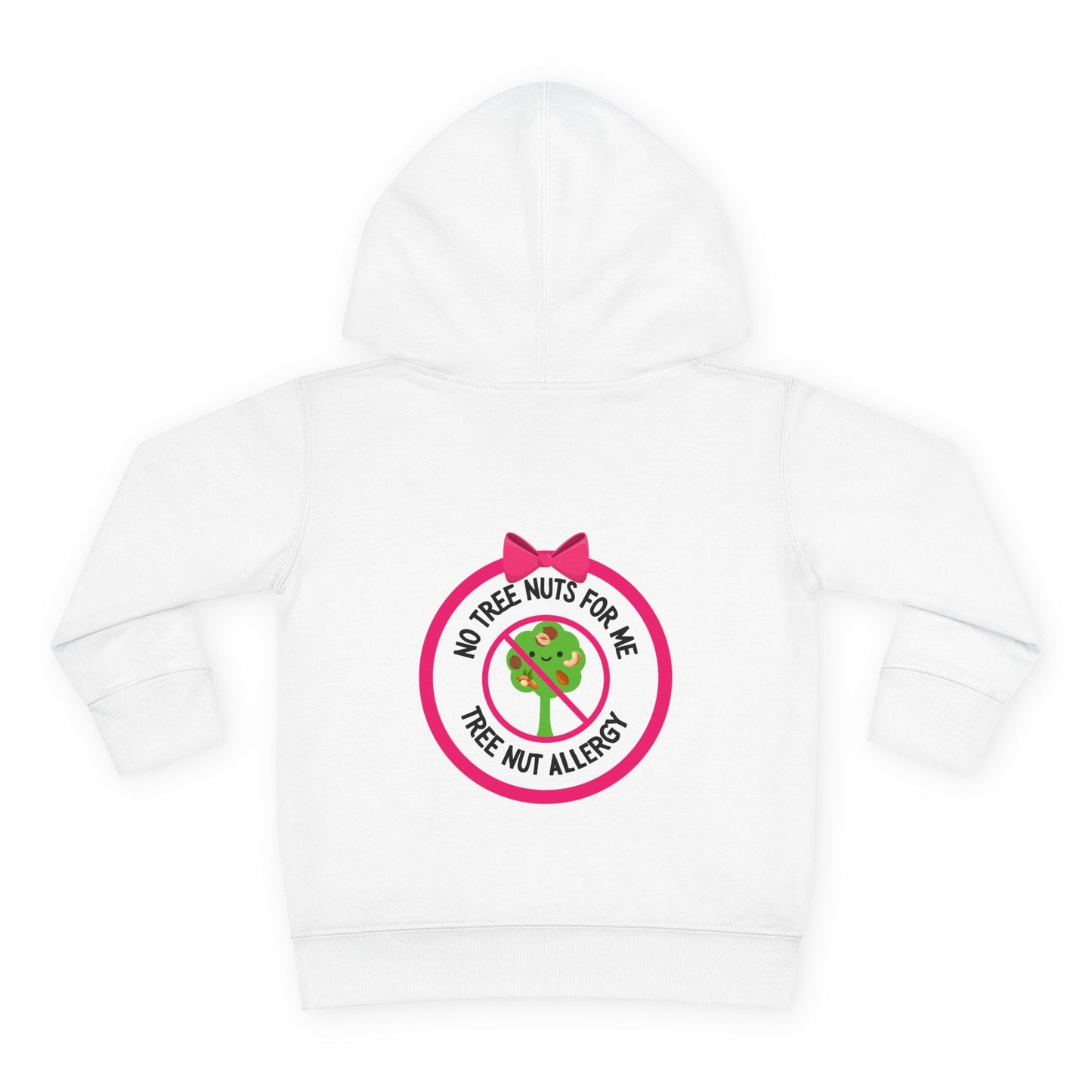 Tree Nut Allergy Pink Logo Toddler Hoodie