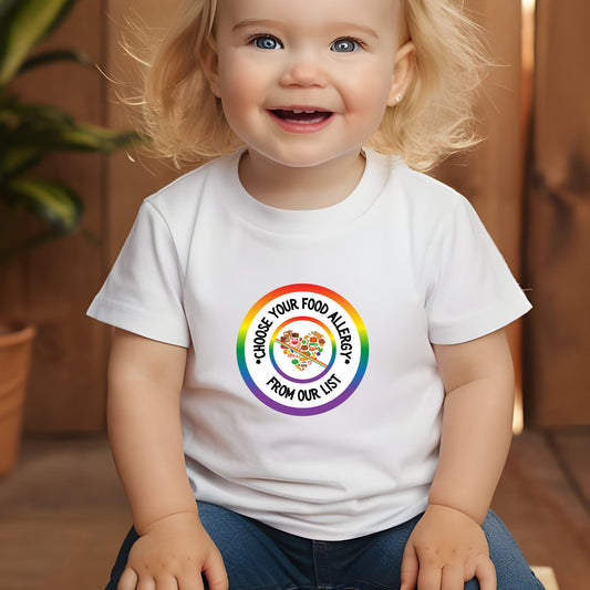 Other Food Allergies Rainbow Logo Baby Tee