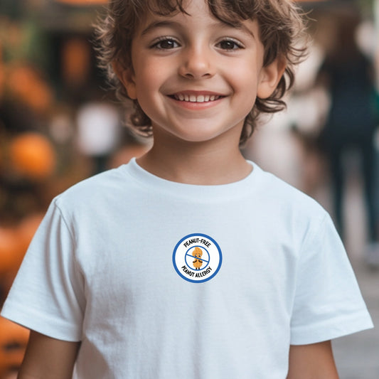 Peanut Allergy Blue Logo Youth Tee