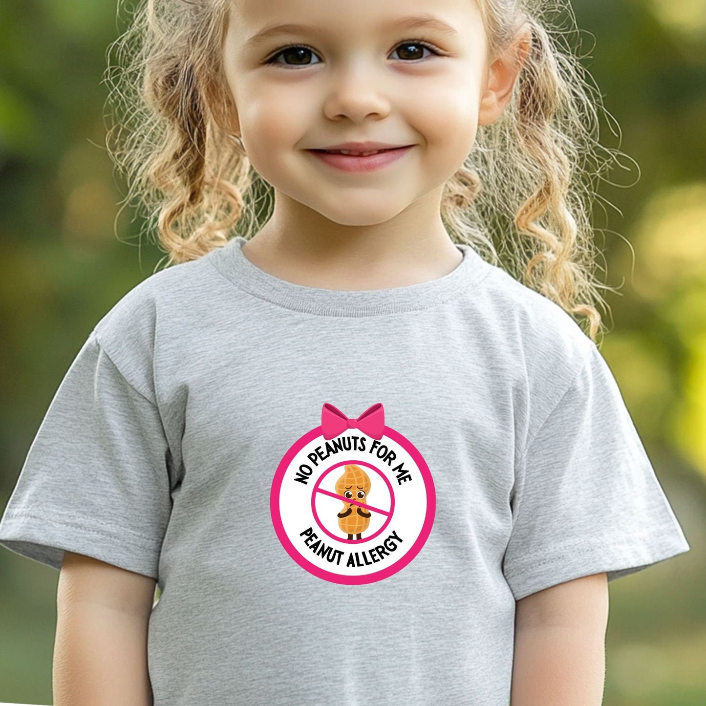 Peanut Allergy Pink Logo Toddler Tee