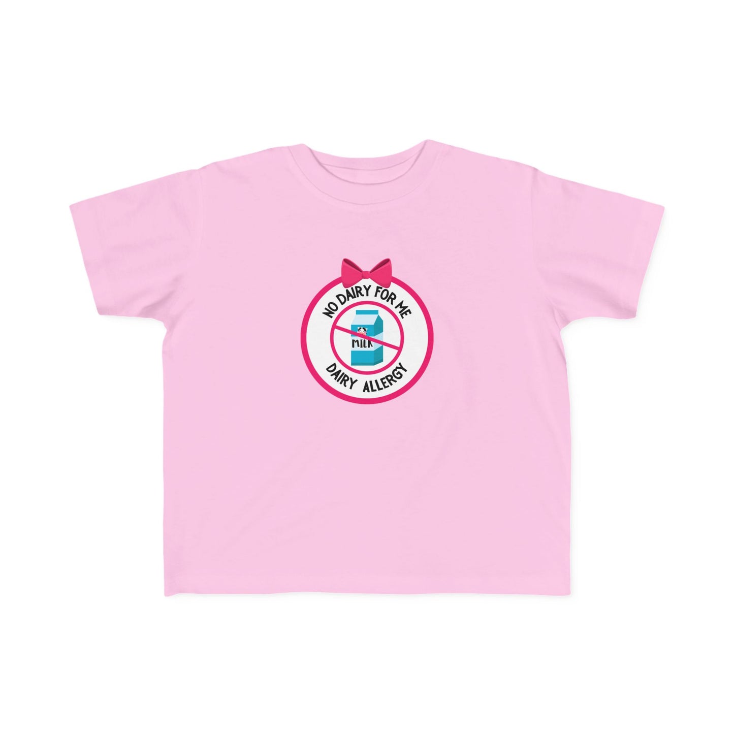 Dairy Allergy Pink Logo Toddler Tee
