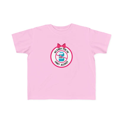 Dairy Allergy Pink Logo Toddler Tee