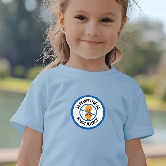 Peanut Allergy Blue Logo Toddler Tee