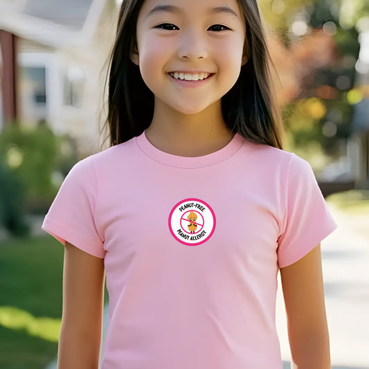 Peanut Allergy Pink Logo Youth Tee