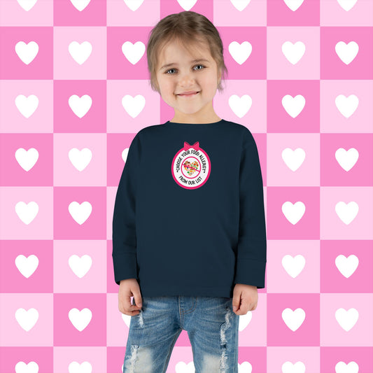 Other Food Allergies Pink Logo Toddler Long Sleeve