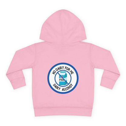 Dairy Allergy Blue Logo Toddler Hoodie