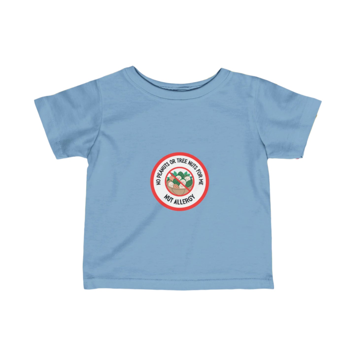 Nut Allergy Red Logo Baby Tee