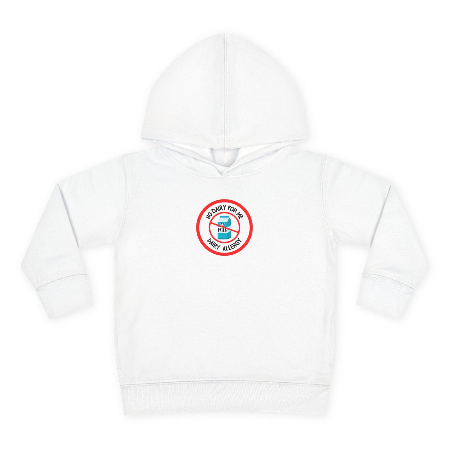 Dairy Allergy Red Logo Toddler Hoodie