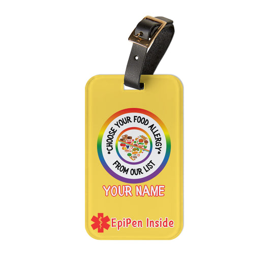 Food Allergy Bag Tag w/EpiPen