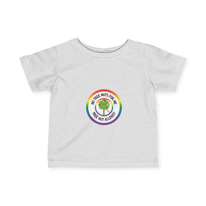 Tree Nut Allergy Rainbow Logo Baby Tee