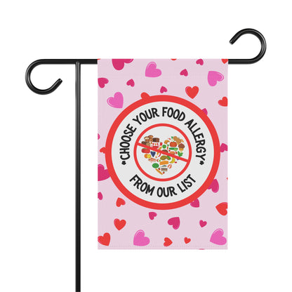 Pink Hearts Garden Flag