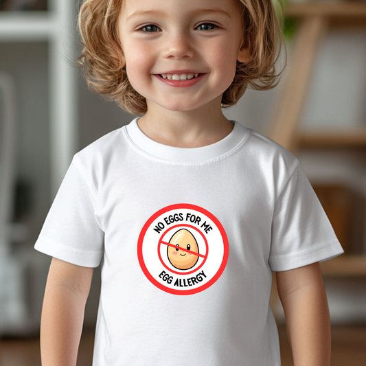 Egg Allergy Red Logo Toddler Tee