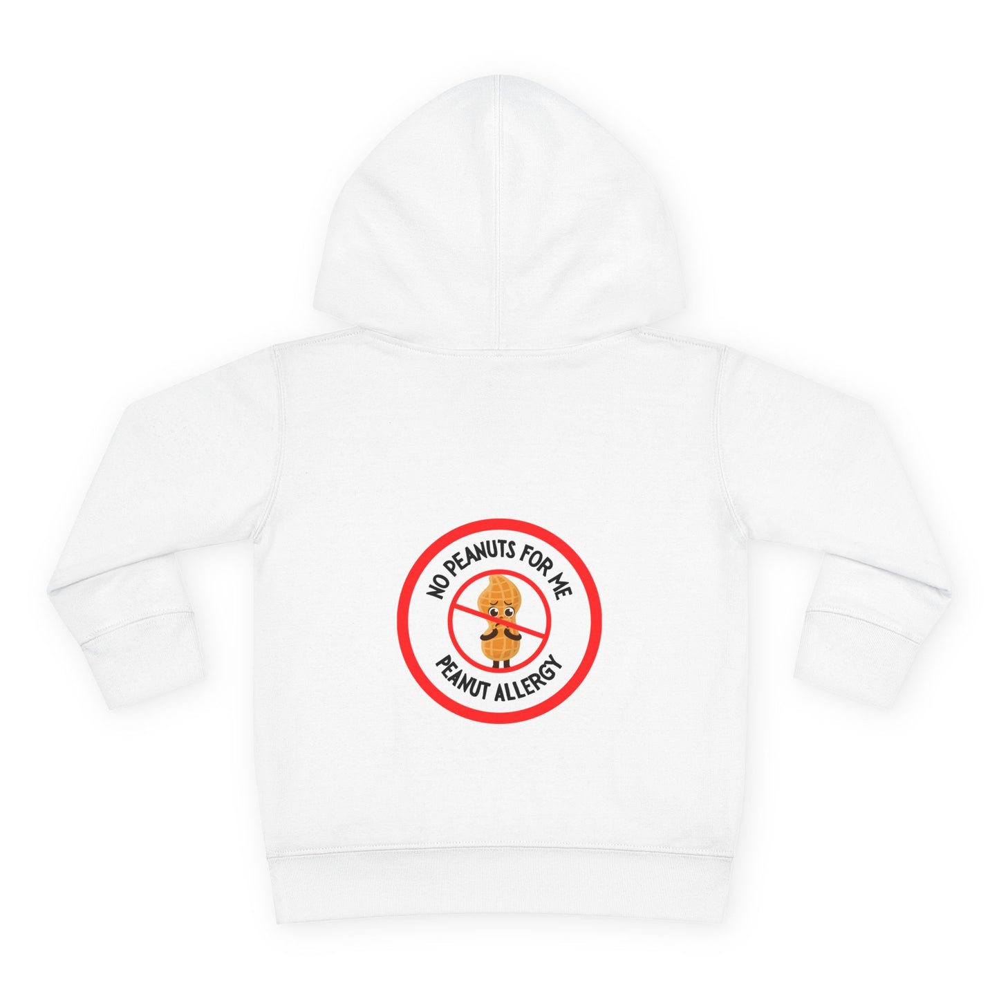 Peanut Allergy Red Logo Toddler Hoodie