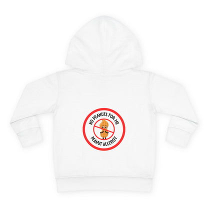 Peanut Allergy Red Logo Toddler Hoodie