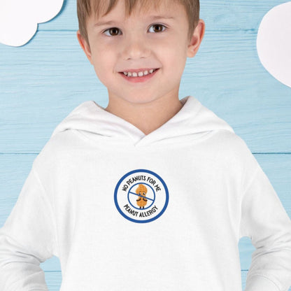 Peanut Allergy Blue Logo Toddler Hoodie