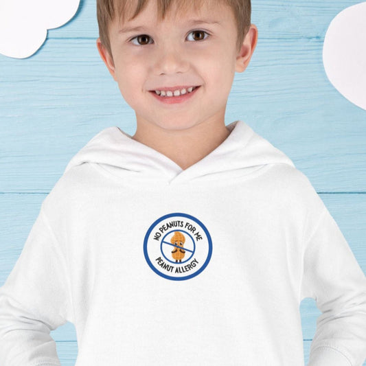 Peanut Allergy Blue Logo Toddler Hoodie